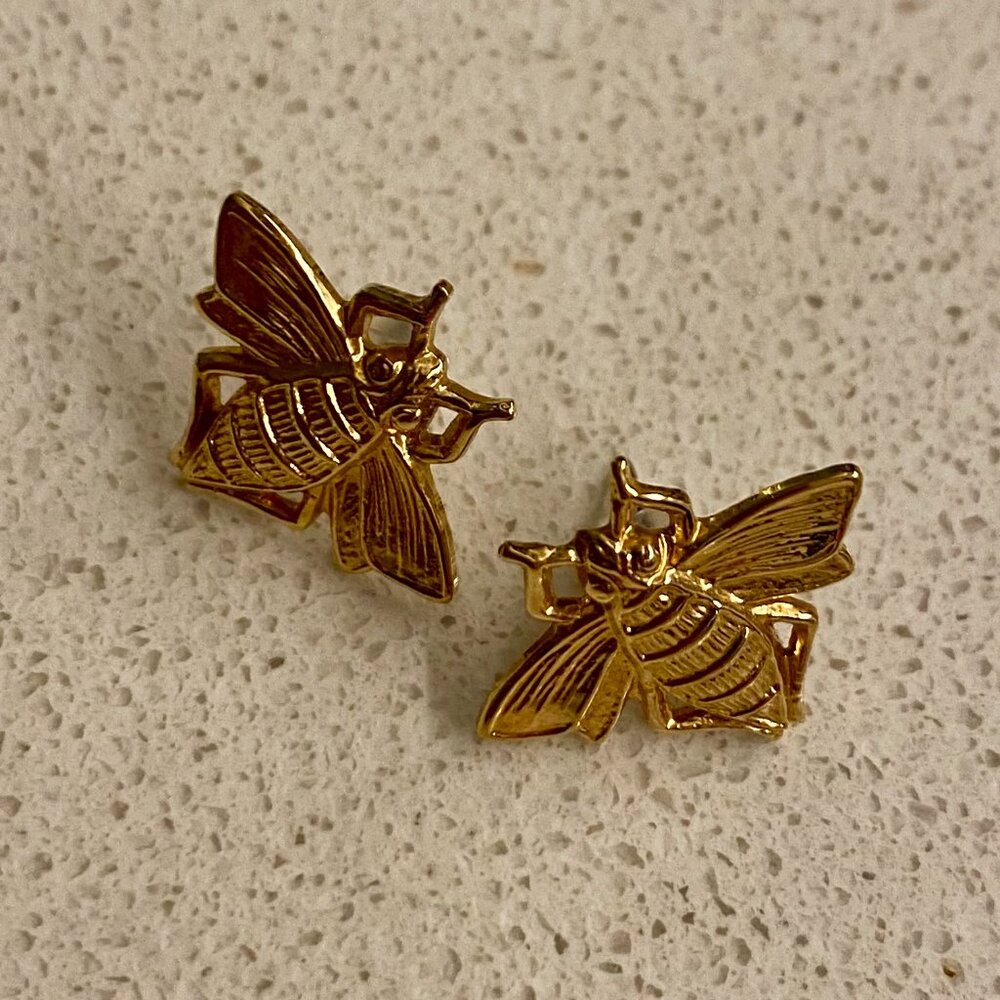 Bumble Bee Earring Studs